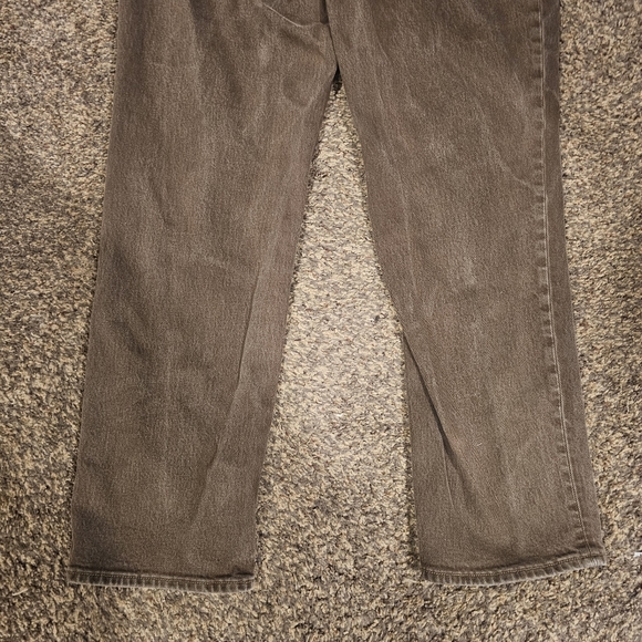 ABERCROMBIE & FITCH 90s Straight Ultra High Rise Curve love jeans. Brown 31 long - Picture 10 of 11